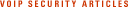 VOIP Security Articles